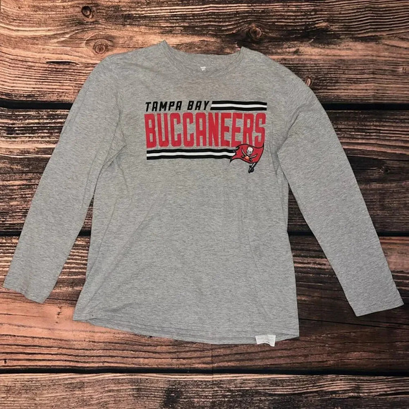 Fanatics Tampa Bay Buccaneers Men's Long Sleeve Graphic T-Shirt Gray Size Large - Picture 4 of 6